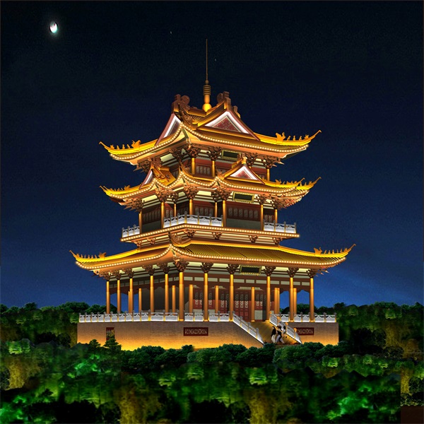 哈尔滨仿古建筑亮化