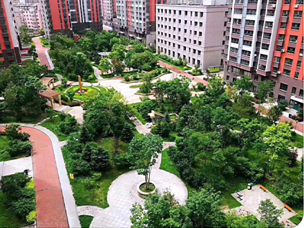 绿海华庭小区竣工案例