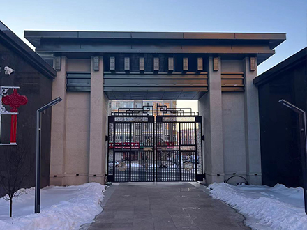 林口紫御华府小区园林景观工程竣工效果