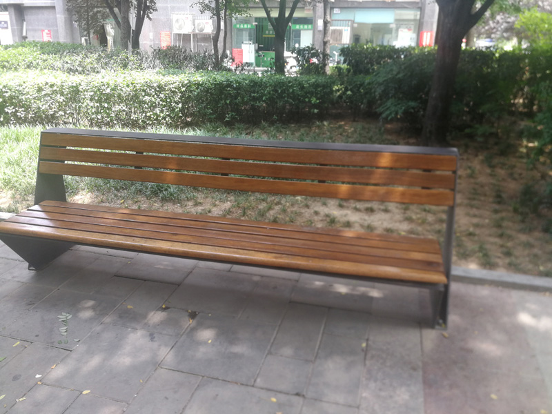 钢木结合座椅